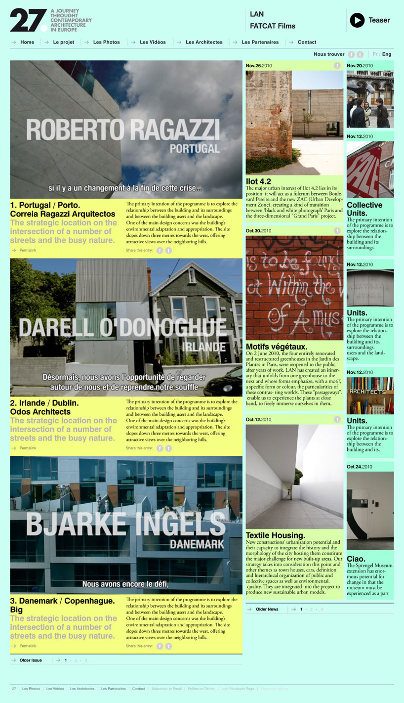 27: a journey through contemporary architecture in europe