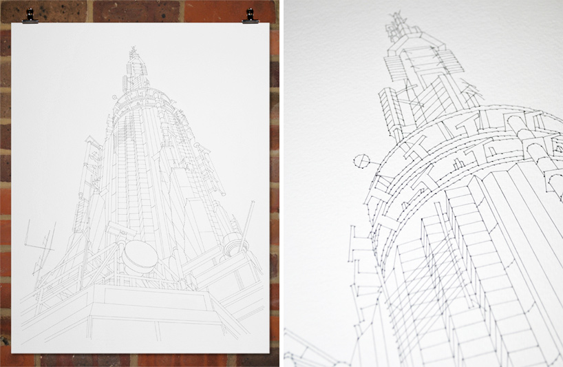 peter crawley: stitched illustrations