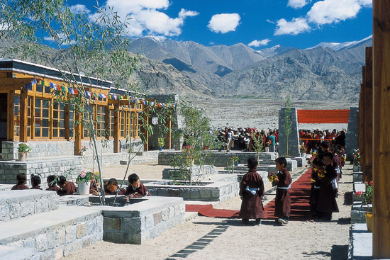 arup associates: druk white lotus school hit by flash floods