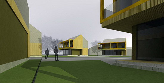 OFIS architects: backbone village houses