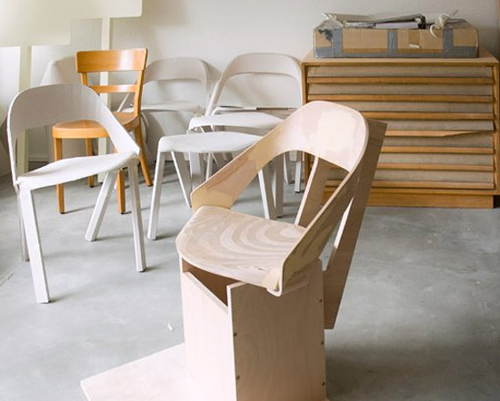 joerg boner wooden chair for wogg