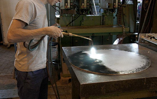 julien renault: hand forged aluminium stools