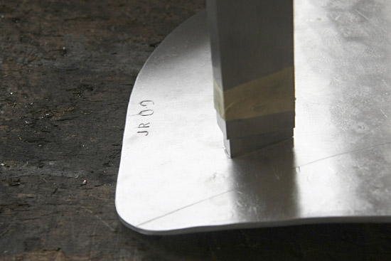 julien renault: hand forged aluminium stools