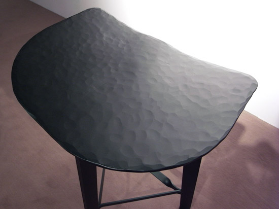 julien renault: hand forged aluminium stools