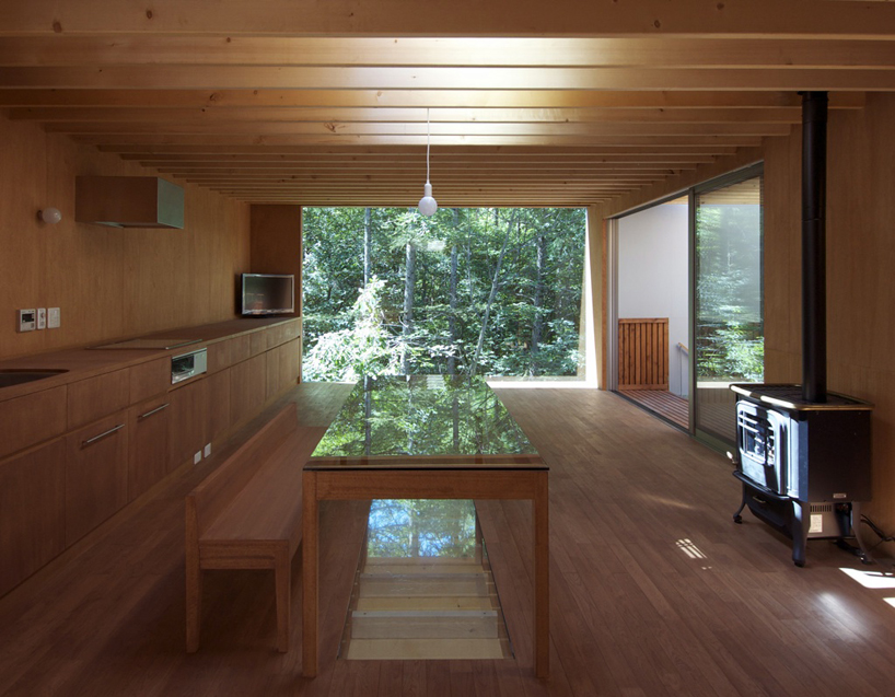 Pilotis in a Forest by Go Hasegawa (2010): This house is located in the  dense forest of Gunma, Japan. Its design features a series of slender  pilotis that elevate the house above