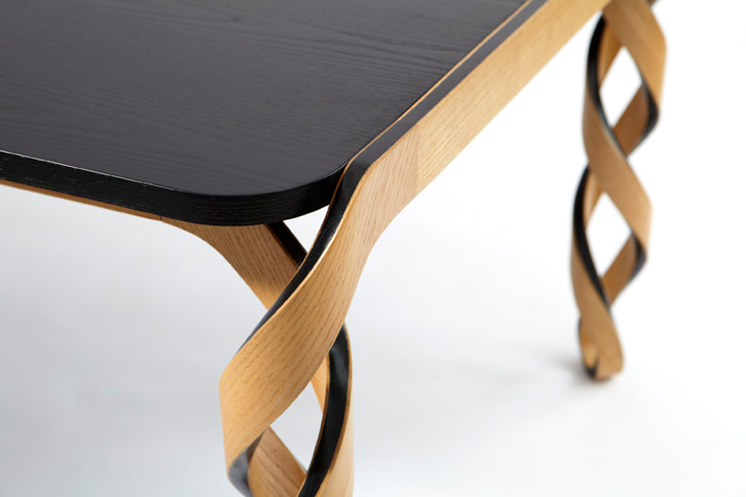 Paul Loebach Some Recent Experiments, Curved Wood Coffee Table Legs