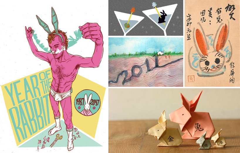 happy year of the rabbit, from designboom