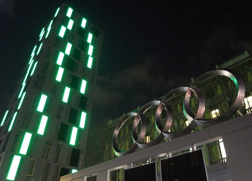 AUDI T energy light tower by luca trazzi