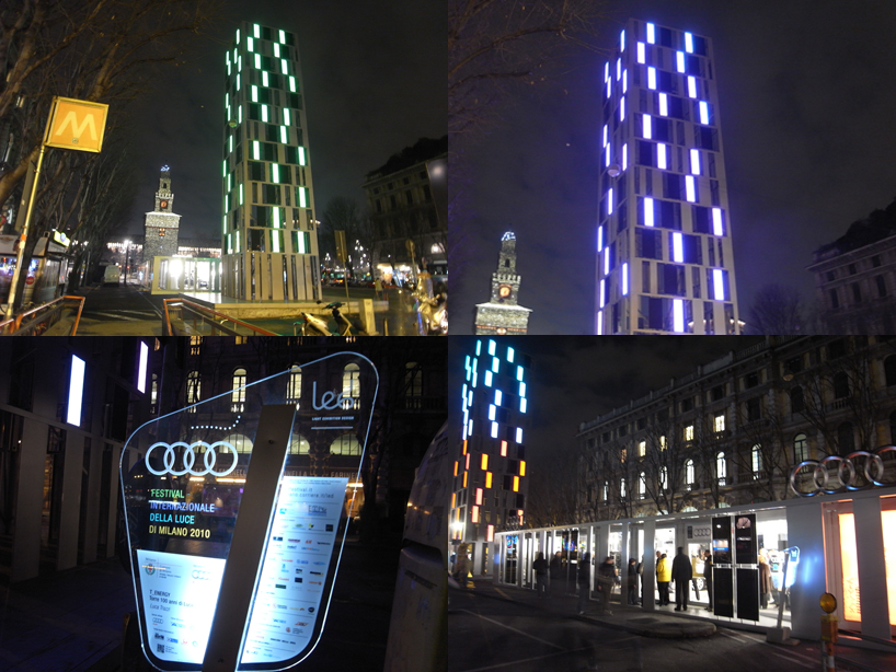 AUDI T energy light tower by luca trazzi