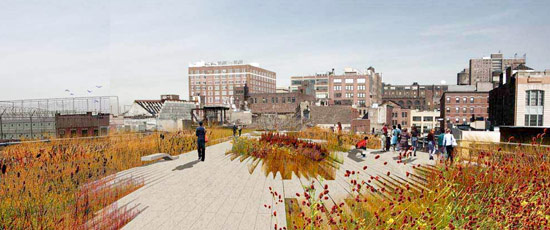 james corner field operations & diller scofidio + renfro: high line under construction