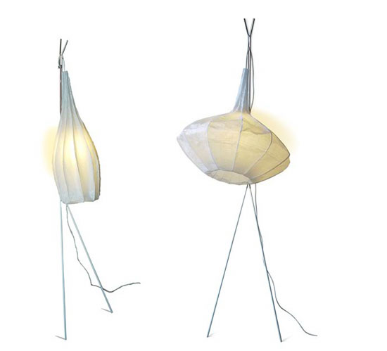 lamps by annick schotte of helium concept