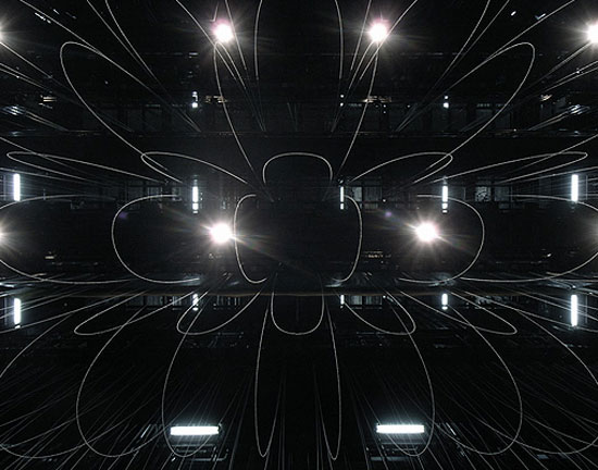 ryuji nakamura architects: paper and ribbon installations