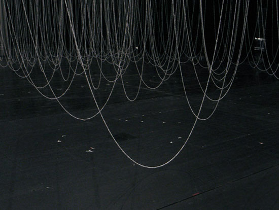 ryuji nakamura architects: paper and ribbon installations