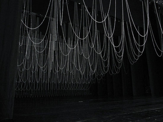 ryuji nakamura architects: paper and ribbon installations