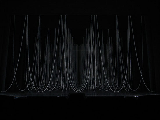 ryuji nakamura architects: paper and ribbon installations