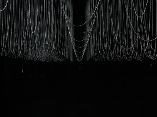 ryuji nakamura architects: paper and ribbon installations