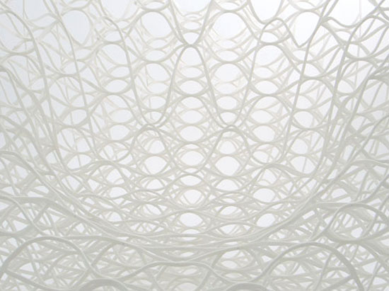 ryuji nakamura architects: paper and ribbon installations