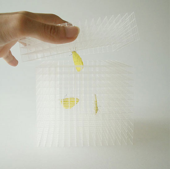 ryuji nakamura architects: paper and ribbon installations