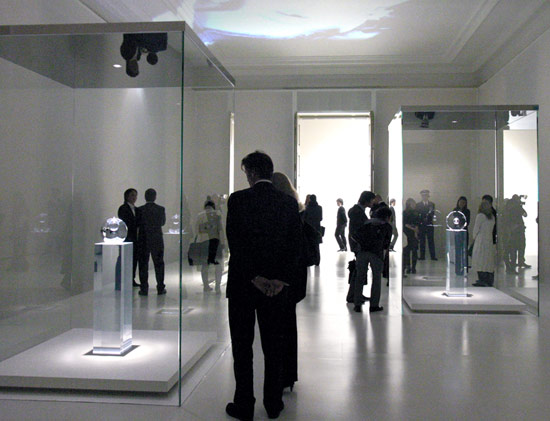 tokujin yoshioka: 'moon fragments' in 'story of... memories of CARTIER creations' exhibition