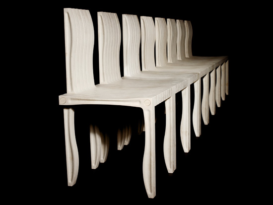 shigeru ban: '10 unit system' for artek at milan design week 09