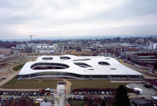 sneen majs asiatisk SANAA: rolex learning center in lausanne, switzerland