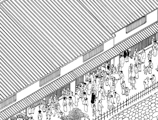 tonoma architects: ceramics market, osaka, japan