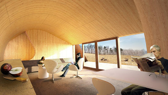 patkau architects: fallingwater cottages