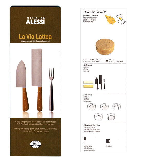 alessi: 'la via lattea' and 'cum grano salis'