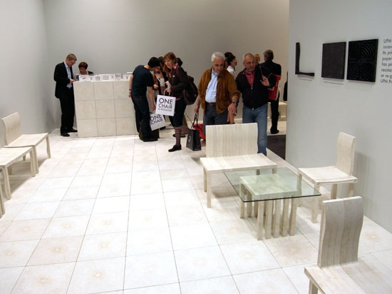 shigeru ban: '10 unit system' for artek at milan design week 09