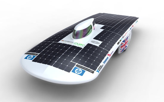 endeavour solar powered racing car