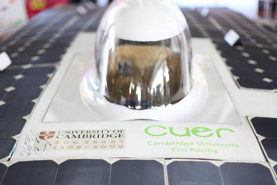 endeavour solar powered racing car