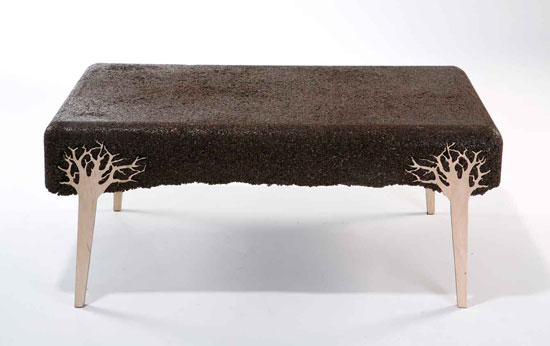 'shavings' stool by yoav avinoam