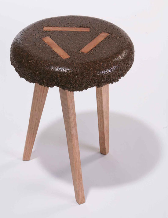 'shavings' stool by yoav avinoam