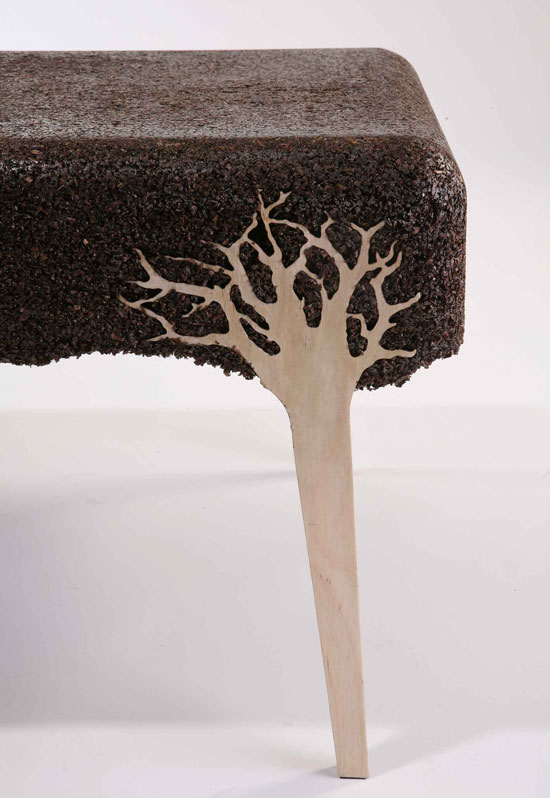 'shavings' stool by yoav avinoam