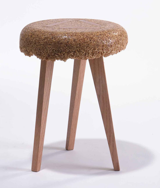 'shavings' stool by yoav avinoam
