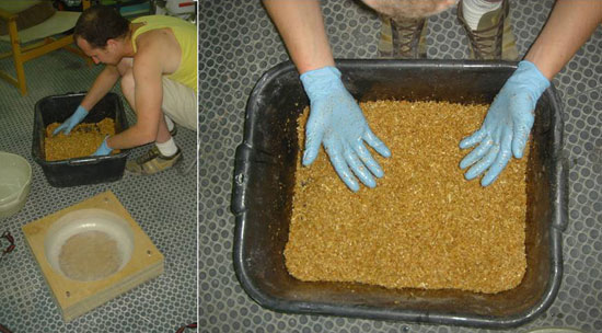 'shavings' stool by yoav avinoam