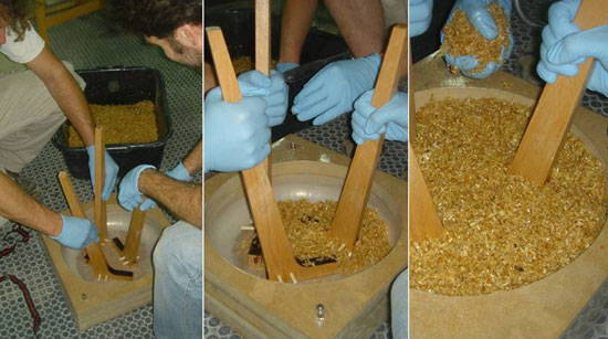 'shavings' stool by yoav avinoam