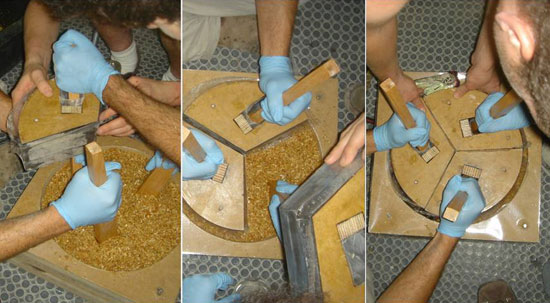 'shavings' stool by yoav avinoam