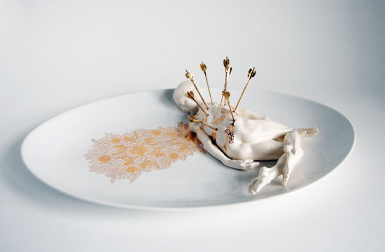'st sebastian' hors d'oeuvre plate by georgi djongarski