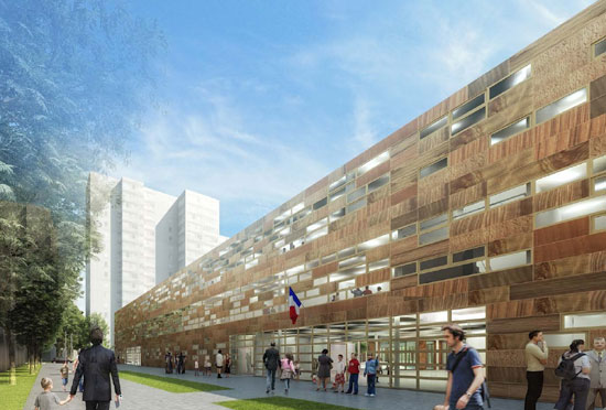 mikou design studio: bobigny school complex, france