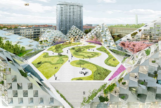 BIG wins competition for the world village of women sports, malmo