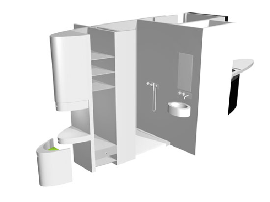 frederic gaunet: 'self contained module' home