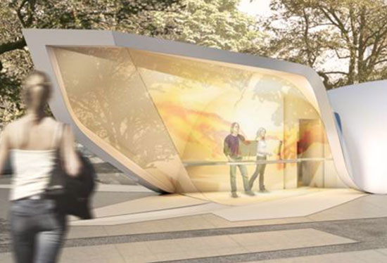 'new amsterdam plein & pavillion' in new york city by ben van berkel of UNStudio design