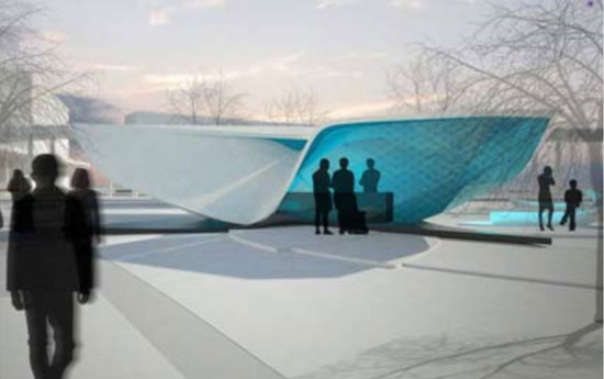 'new amsterdam plein & pavillion' in new york city by ben van berkel of UNStudio design