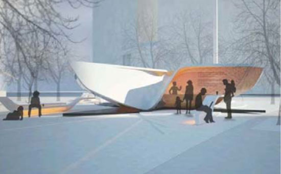 'new amsterdam plein & pavillion' in new york city by ben van berkel of UNStudio design