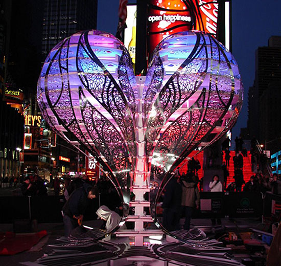 DuPont ™ Corian® illuminates times square for valentines day