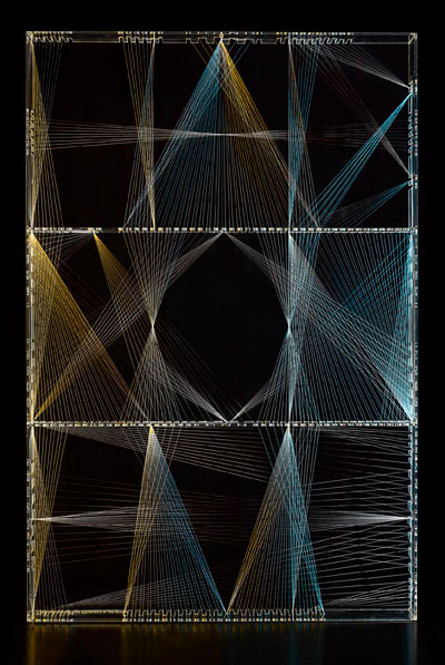 johnson banks 'habroneme' installation for 'the art of lost words' exhibition