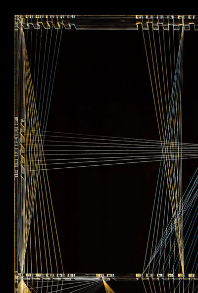 johnson banks 'habroneme' installation for 'the art of lost words' exhibition