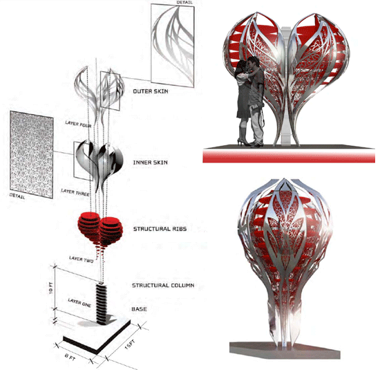 DuPont ™ Corian® illuminates times square for valentines day