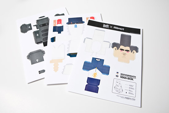 brownbreath: momot paper toys